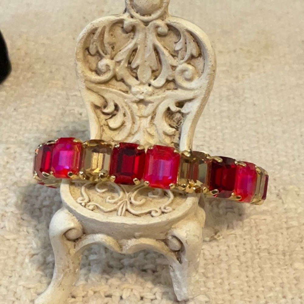 Sorrelli “Red Carpet” Crystal Stretch Bracelet- Bundle and save!